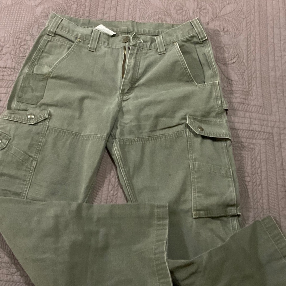 Carhartt summer reinforced material 34x30 green great condition